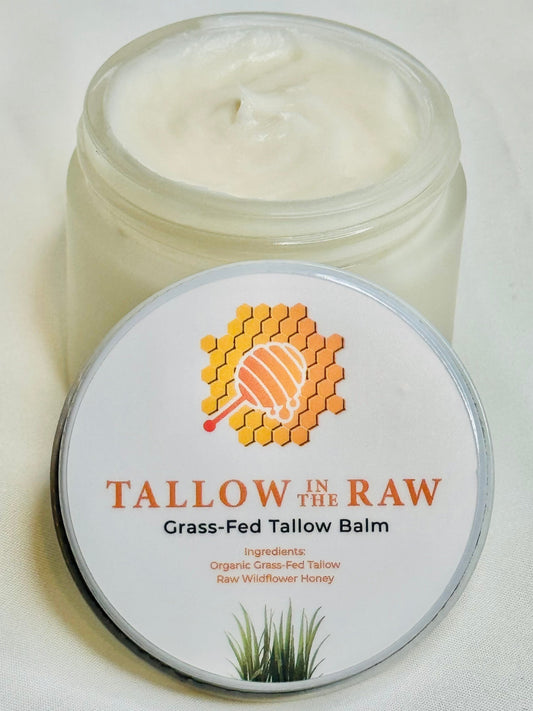 Organic Grass-Fed Tallow & Raw Wild Honey