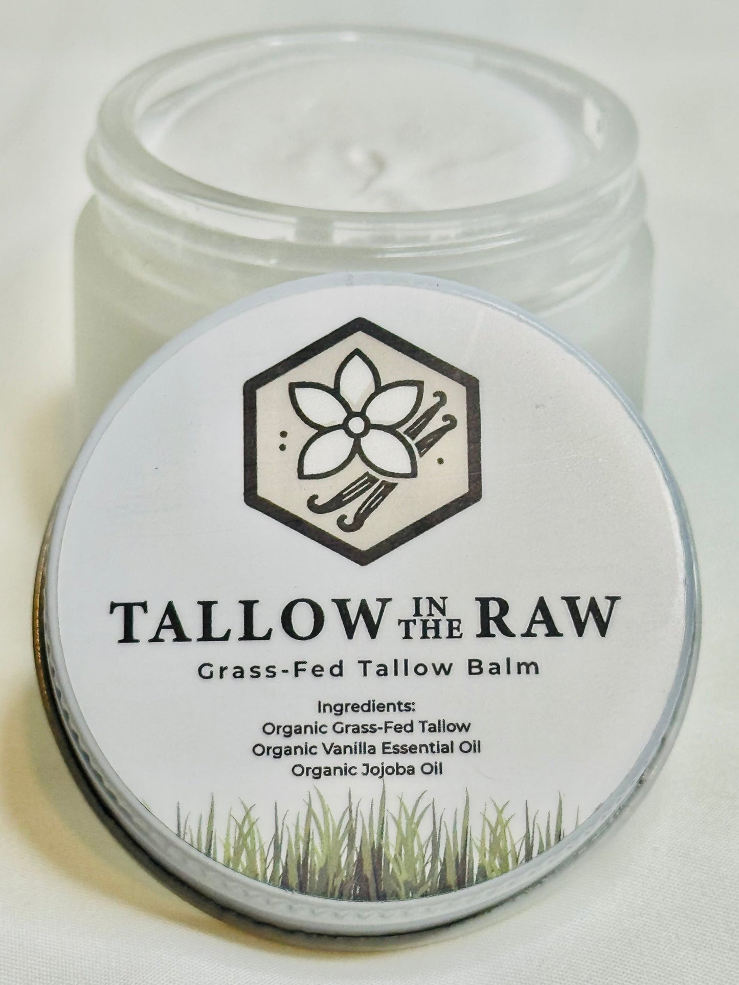 Organic Grass-Fed Tallow w/ Vanilla Essential Oil & Jojoba